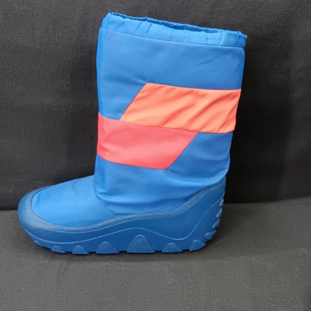 Vintage Men's Moon Boots Snow Size 9-10 Blue Red Orange Puffer Space VTG 80s